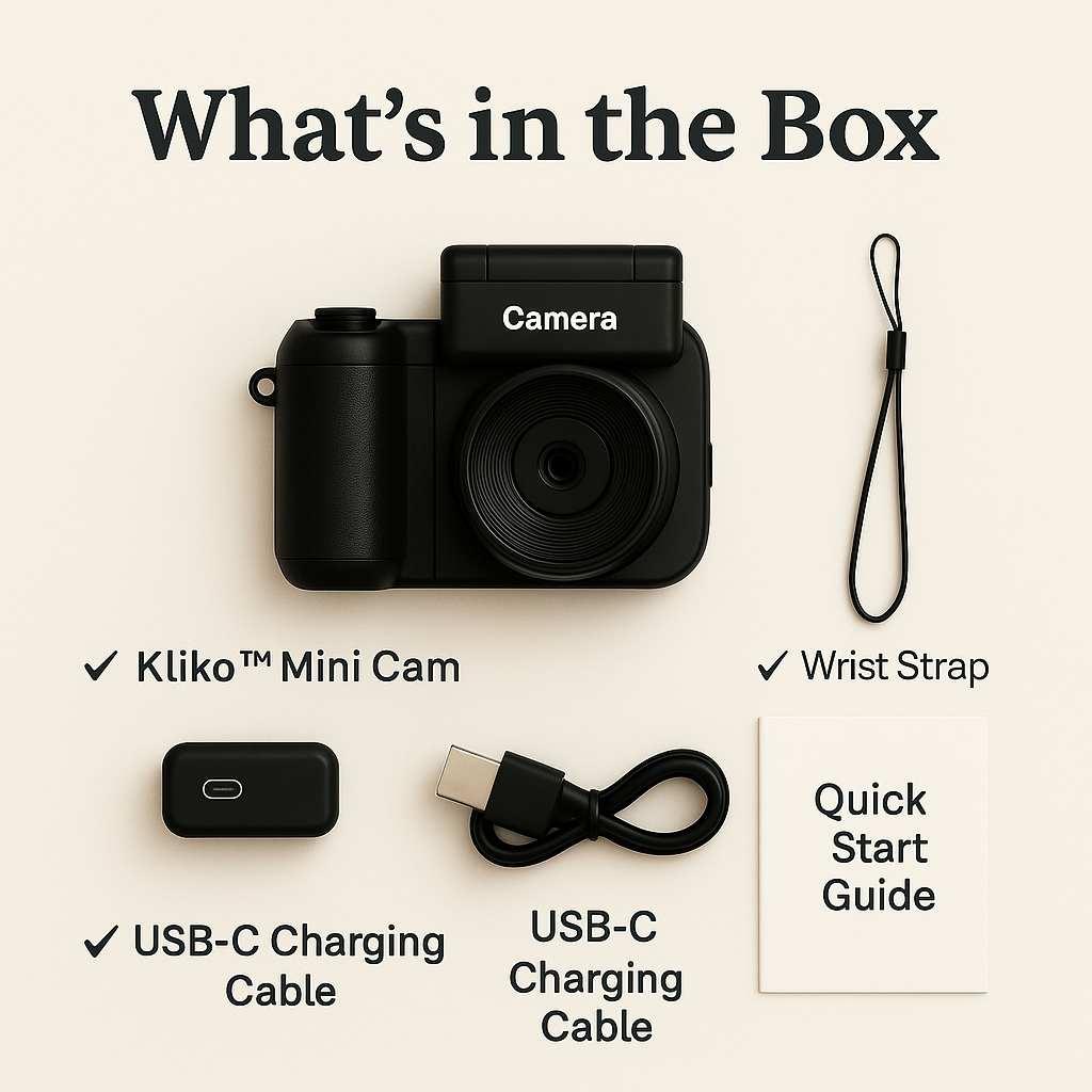 Kliko™ Mini Retro Camera – Pocket 1080p Keychain Cam