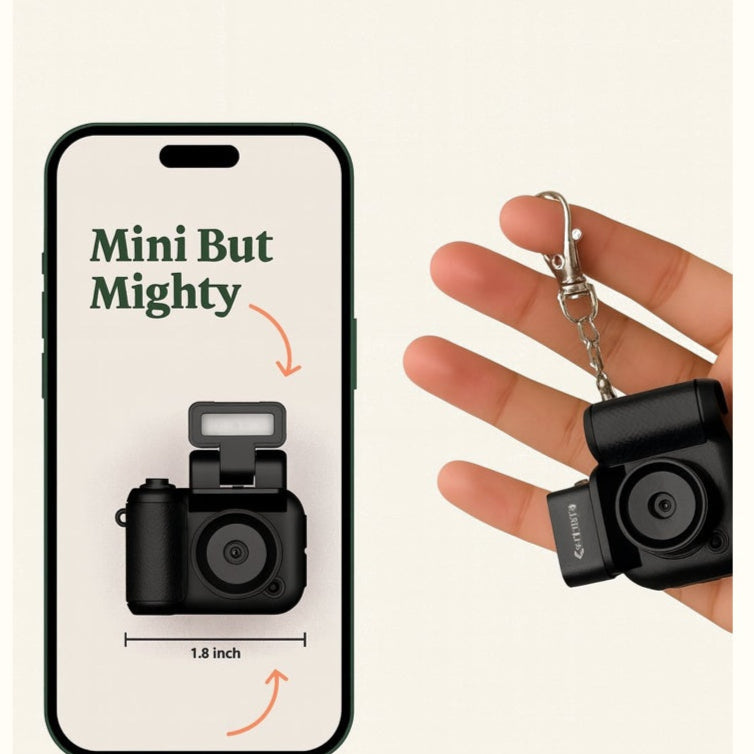Kliko™ Mini Retro Camera – Pocket 1080p Keychain Cam
