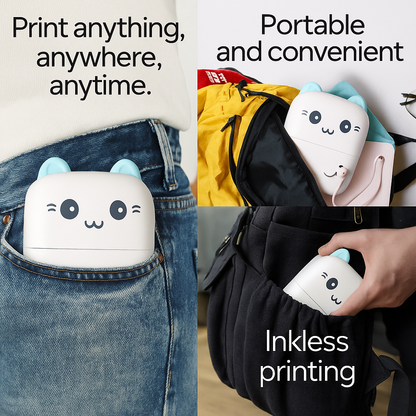 Bluetooth Mini Thermal Printer – Inkless, Portable & Wireless Label Maker