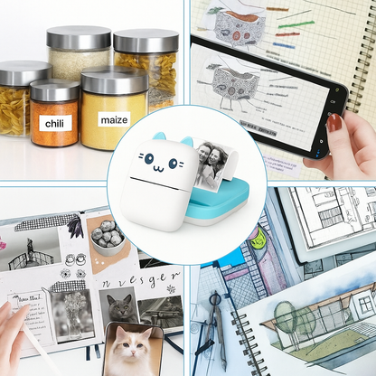 Bluetooth Mini Thermal Printer – Inkless, Portable & Wireless Label Maker