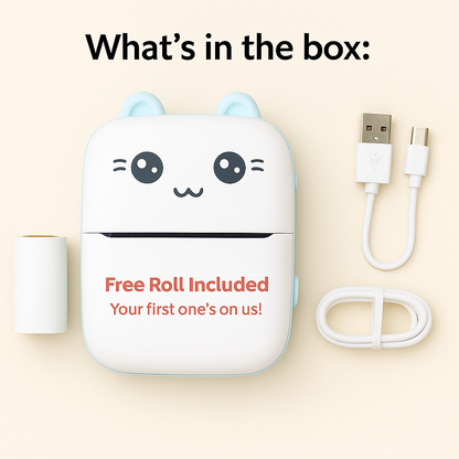 Bluetooth Mini Thermal Printer – Inkless, Portable & Wireless Label Maker