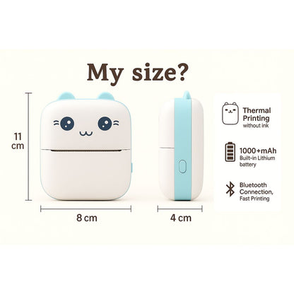 Bluetooth Mini Thermal Printer – Inkless, Portable & Wireless Label Maker